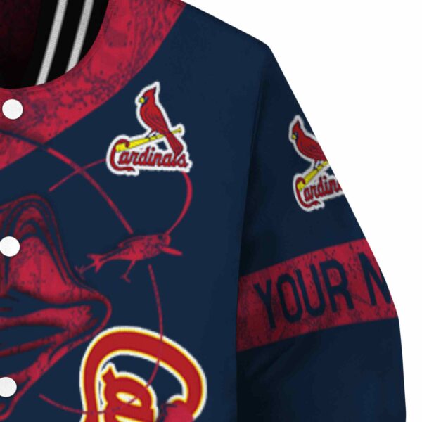 customized st louis cardinals fishing rod navy jacket premium grade