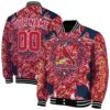 customized st louis cardinals heart explosion red jacket fashion forward