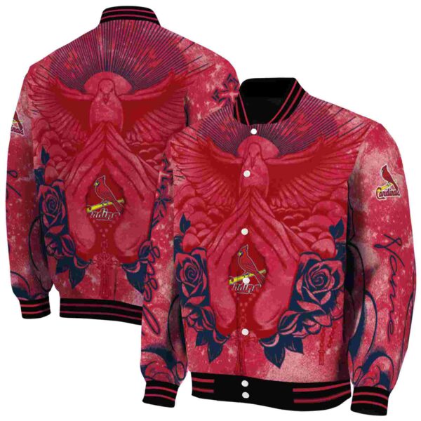 customized st louis cardinals praying hands red jacket fashion forward