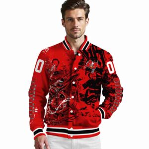 customized tampa bay buccaneers fishing art red jacket high quality