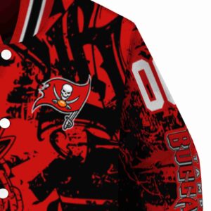 customized tampa bay buccaneers fishing art red jacket premium grade