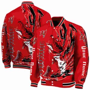 customized tampa bay buccaneers fishing passion red white jacket fashion forward