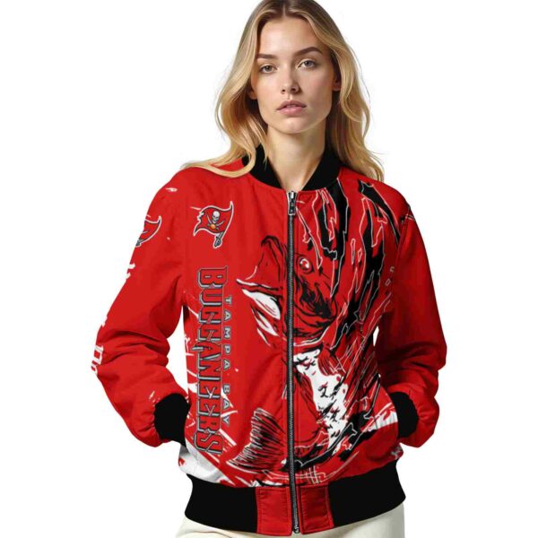 customized tampa bay buccaneers fishing passion red white jacket latest model