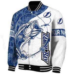 customized tampa bay lightning fishing rod white jacket best selling