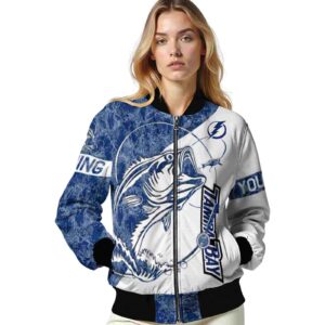 customized tampa bay lightning fishing rod white jacket latest model
