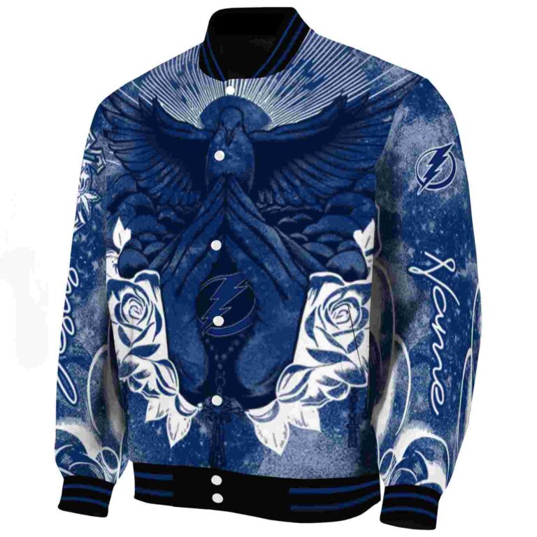 customized tampa bay lightning praying hands blue jacket best selling