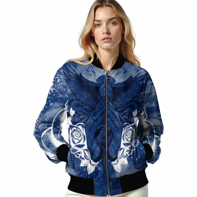 customized tampa bay lightning praying hands blue jacket latest model