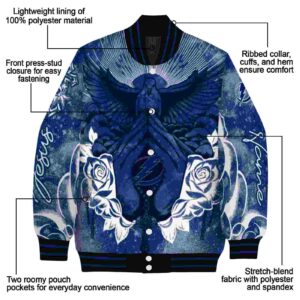 customized tampa bay lightning praying hands blue jacket new arrival