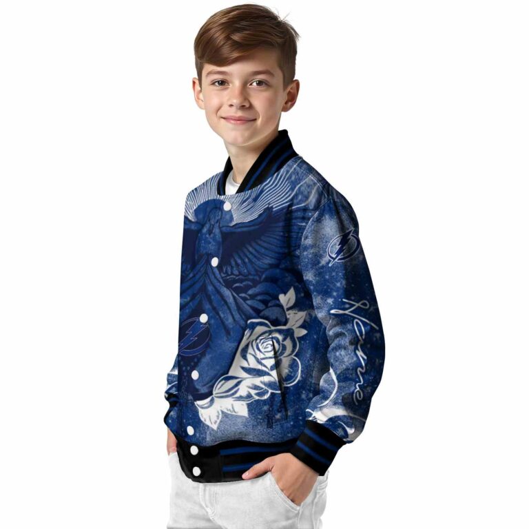 customized tampa bay lightning praying hands blue jacket trendy