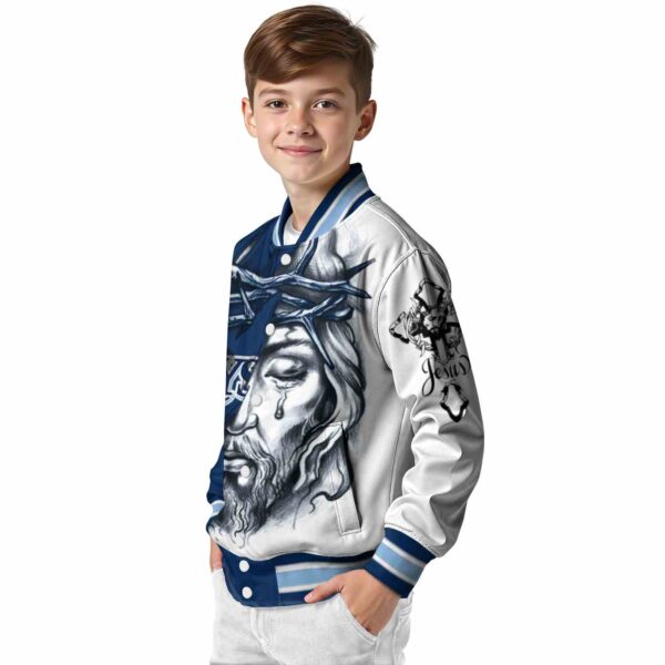 customized tampa bay rays jesus tears navy white jacket trendy