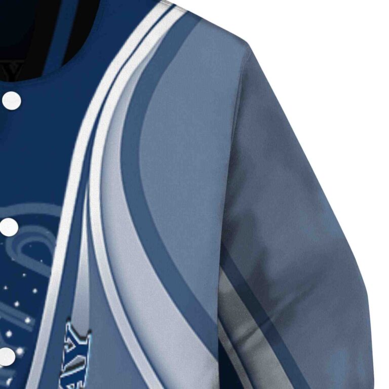 customized tampa bay rays wave patterns navy jacket premium grade