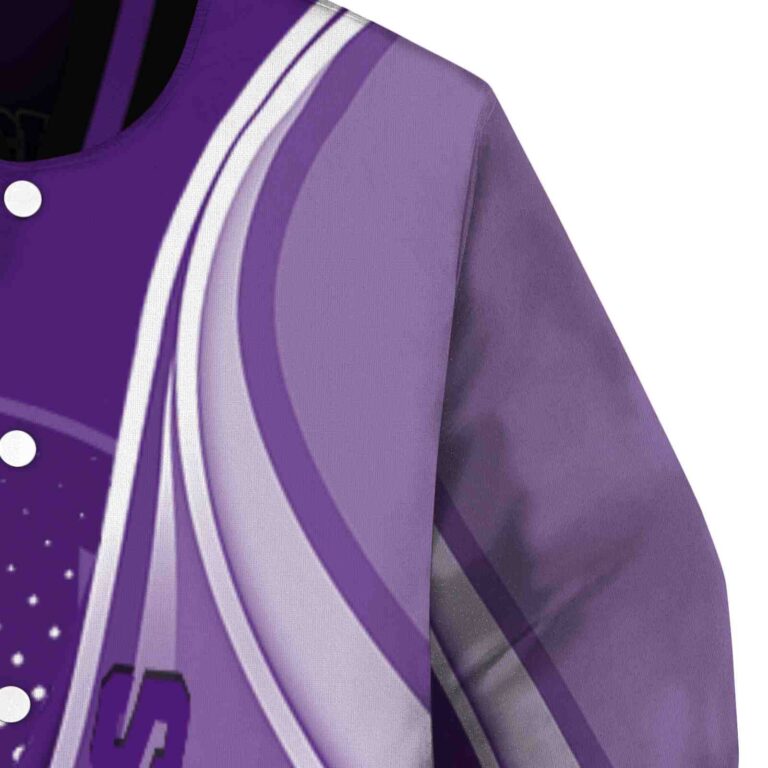 customized tcu horned frogs wave patterns purple jacket premium grade