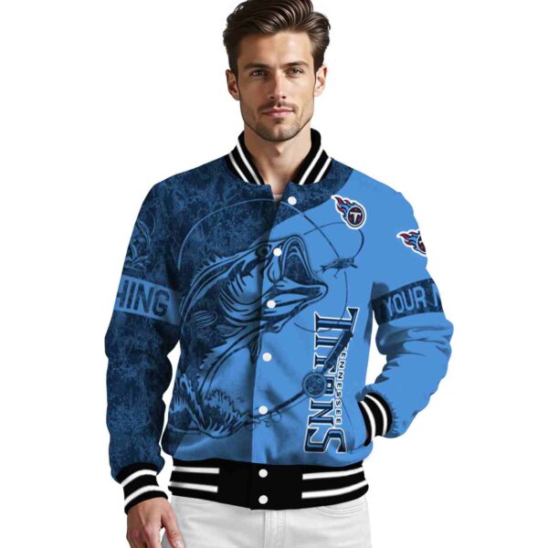 customized tennessee titans fishing rod blue jacket high quality