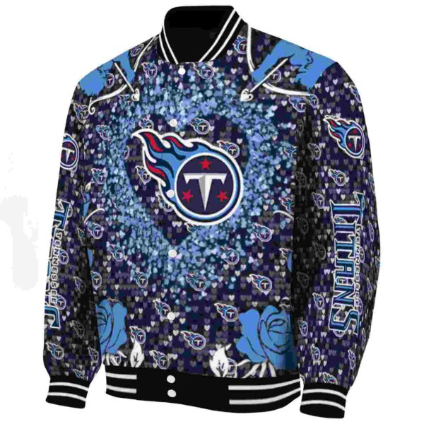 customized tennessee titans heart explosion navy jacket best selling