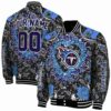 customized tennessee titans heart explosion navy jacket fashion forward