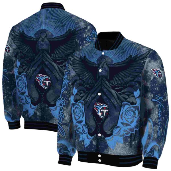 customized tennessee titans praying hands navy jacket fashion forward