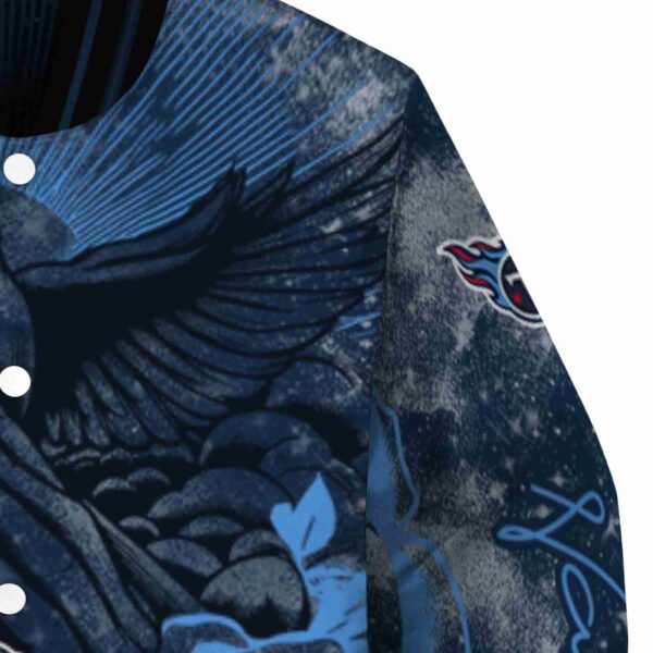 customized tennessee titans praying hands navy jacket premium grade