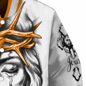 customized tennessee volunteers jesus tears orange white jacket premium grade