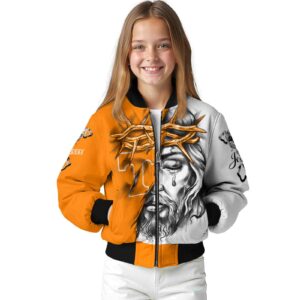 customized tennessee volunteers jesus tears orange white jacket top rated