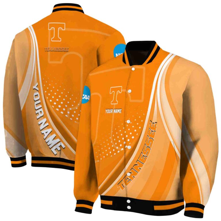 customized tennessee volunteers wave patterns orange jacket fashion forward
