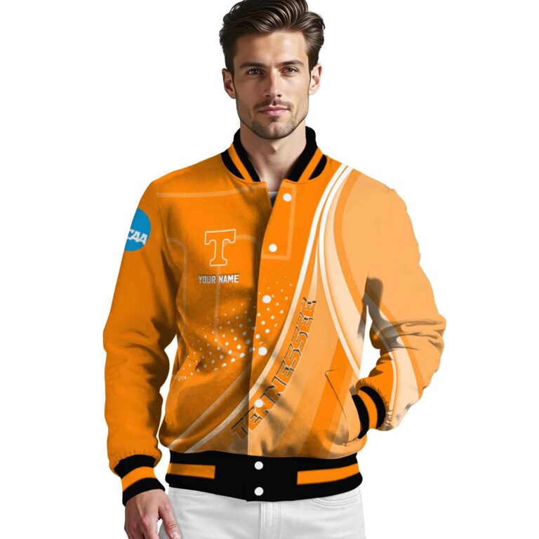 customized tennessee volunteers wave patterns orange jacket high quality
