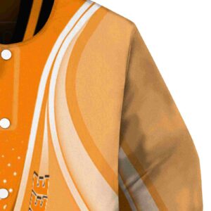 customized tennessee volunteers wave patterns orange jacket premium grade