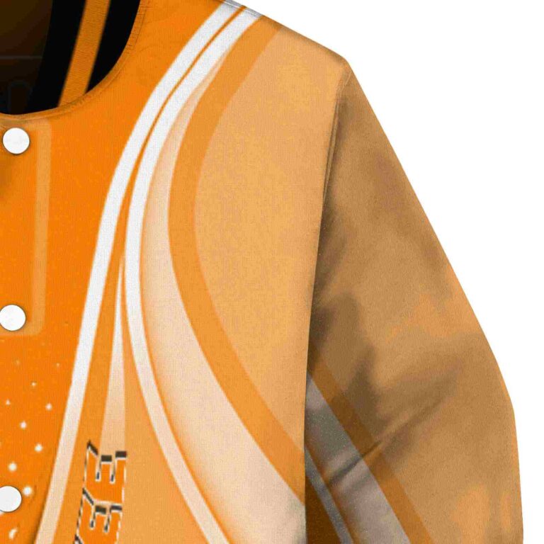 customized tennessee volunteers wave patterns orange jacket premium grade