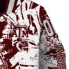 customized texas am aggies fishing art maroon jacket premium grade