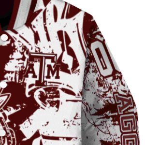 customized texas am aggies fishing art maroon jacket premium grade