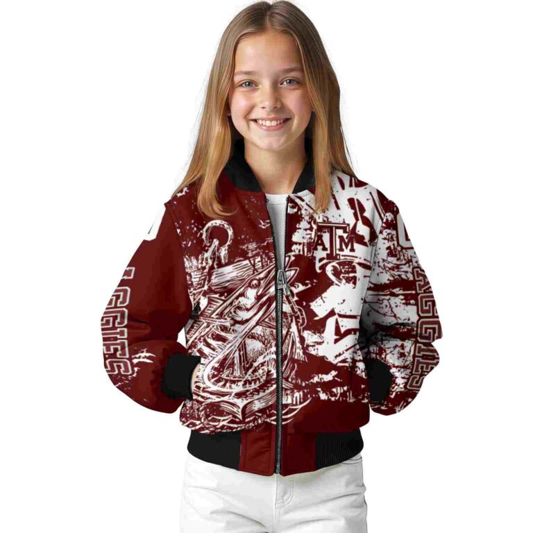 customized texas am aggies fishing art maroon jacket top rated