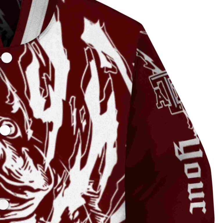 customized texas am aggies fishing passion maroon white jacket premium grade