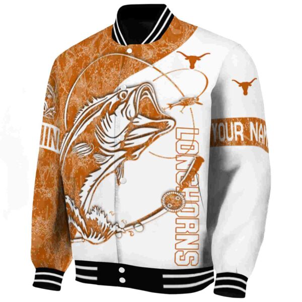 customized texas longhorns fishing rod white jacket best selling