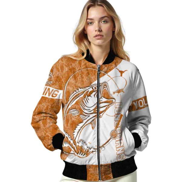 customized texas longhorns fishing rod white jacket latest model