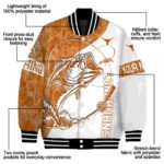 customized texas longhorns fishing rod white jacket best selling