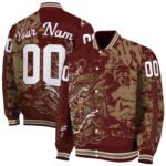 customized texas state bobcats fishing art maroon jacket best selling