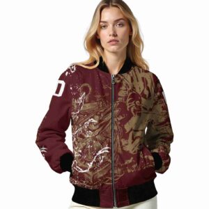 customized texas state bobcats fishing art maroon jacket latest model