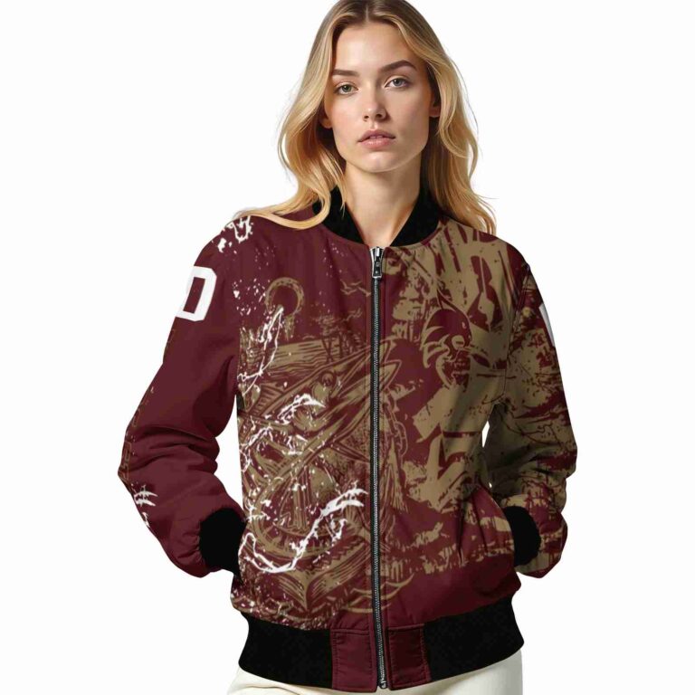 customized texas state bobcats fishing art maroon jacket latest model