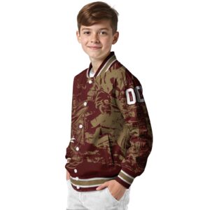 customized texas state bobcats fishing art maroon jacket trendy