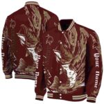 customized texas state bobcats fishing passion maroon white jacket best selling