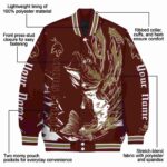 customized texas state bobcats fishing passion maroon white jacket best selling