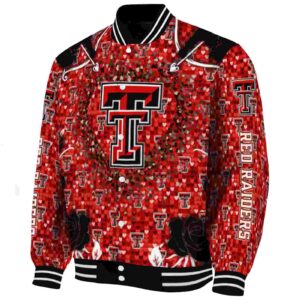 customized texas tech red raiders heart explosion red jacket best selling