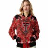 customized texas tech red raiders heart explosion red jacket latest model
