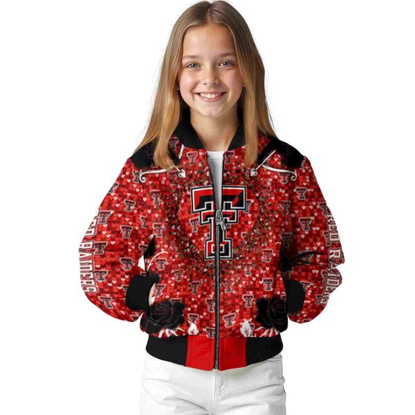 customized texas tech red raiders heart explosion red jacket top rated