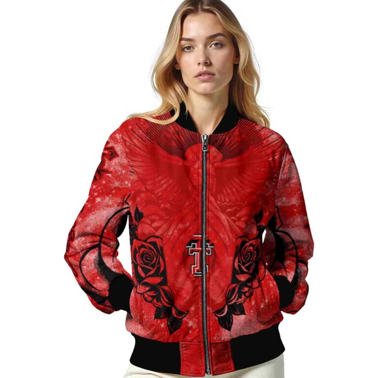 customized texas tech red raiders praying hands red jacket latest model