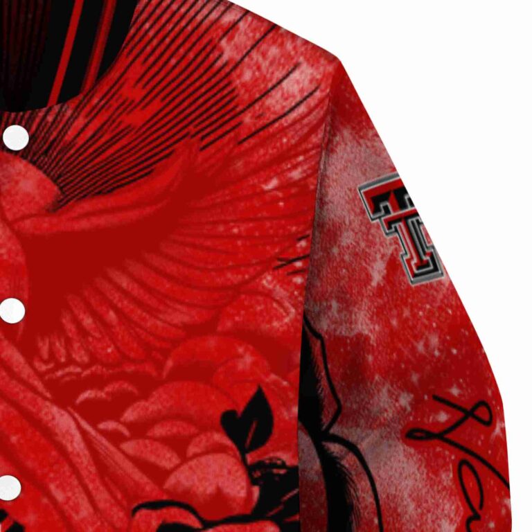 customized texas tech red raiders praying hands red jacket premium grade