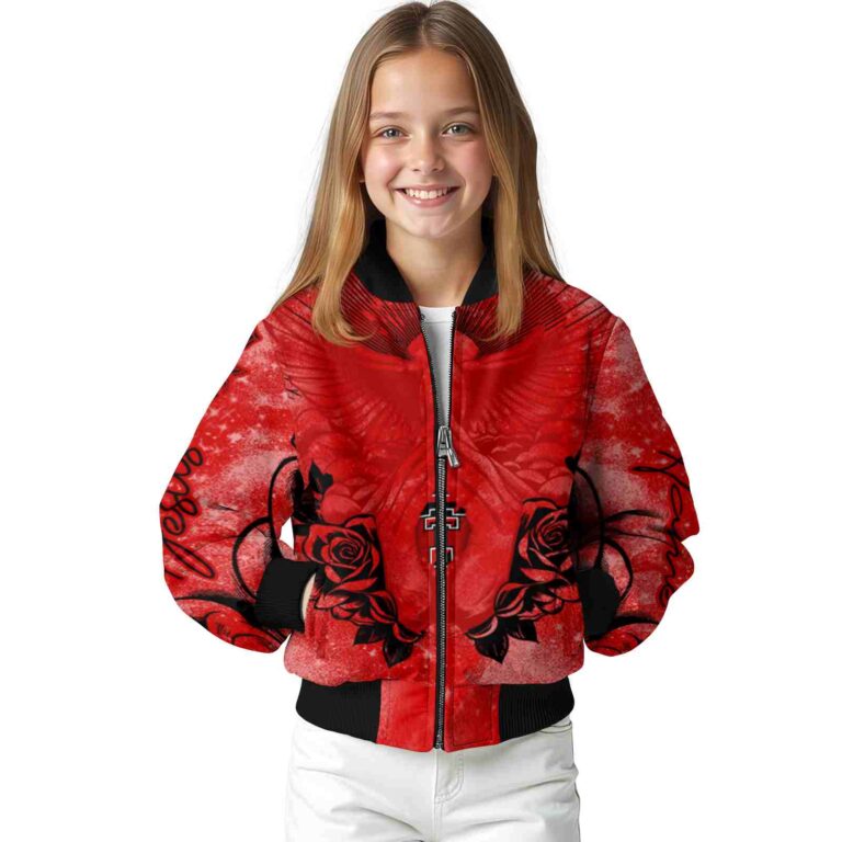 customized texas tech red raiders praying hands red jacket top rated