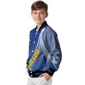 customized toledo rockets wave patterns blue jacket trendy