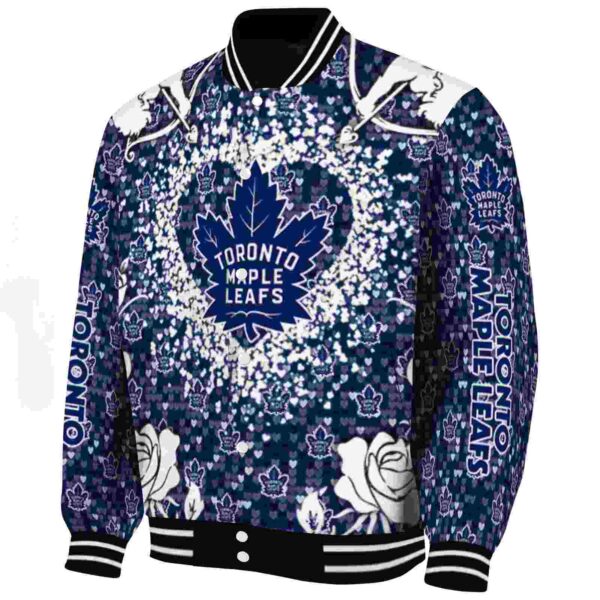 customized toronto maple leafs heart explosion blue jacket best selling