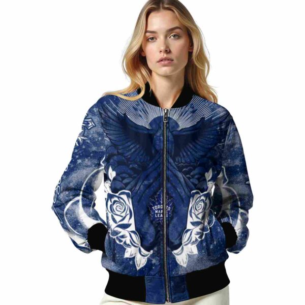 customized toronto maple leafs praying hands blue jacket latest model