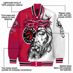 customized toronto raptors jesus tears red white jacket new arrival